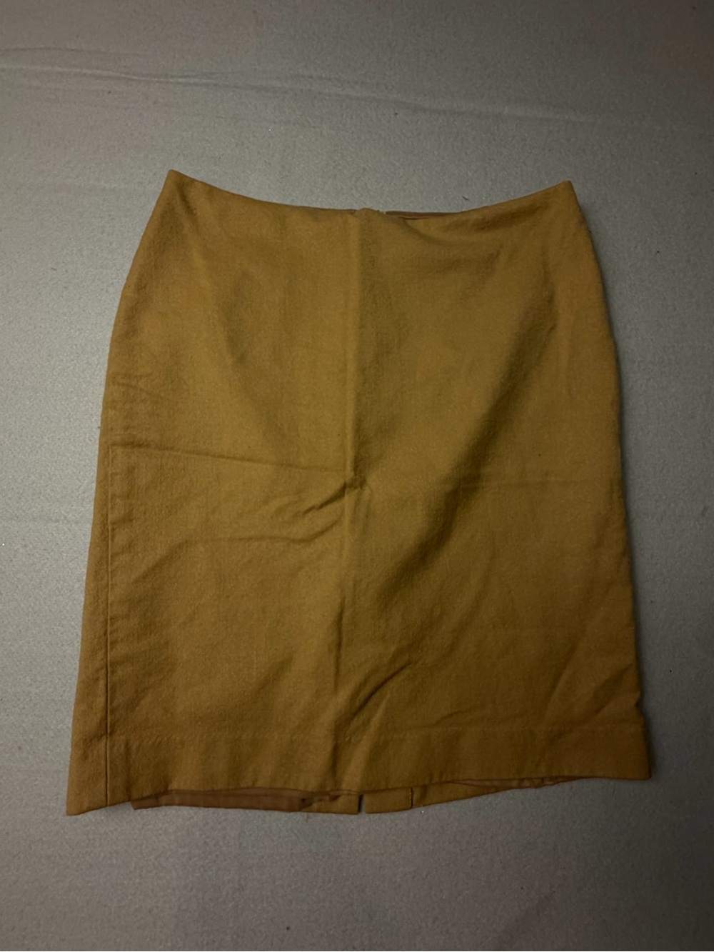 Talbots Mustard Wool-Blend Pencil Skirt 4